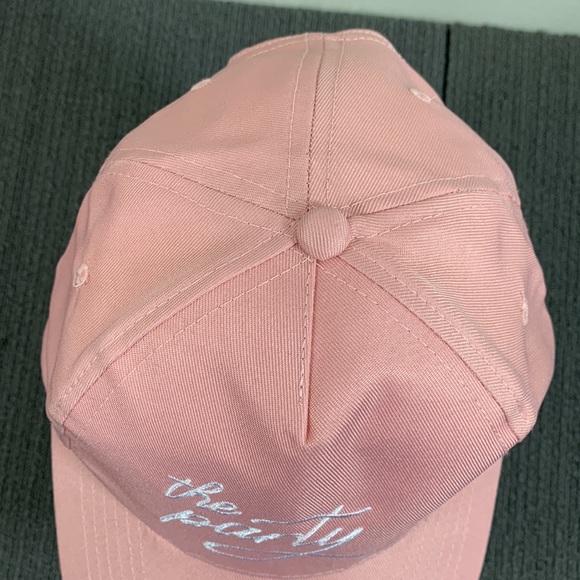 The Party Baseball Hat Womens One Size Pink Blush White Strapback Gertex - Picture 5 of 12